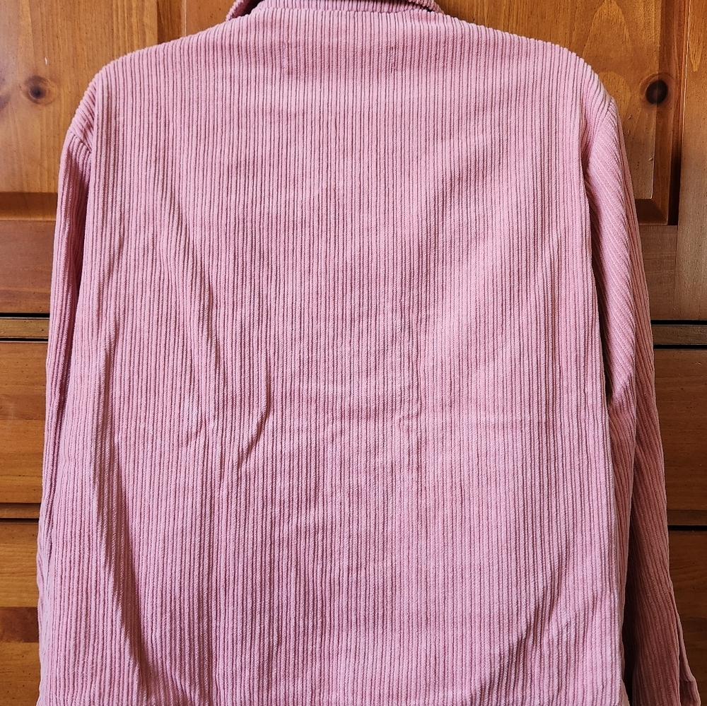 Zara Mauve Or Blush Cropped Corduroy Overshirt - Size S - Picture 4 of 7